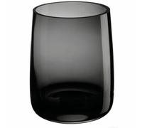 ASA Selection ajana Vase / Windlicht, Blumenvase, Dekovase, Glas, Grau Glänzend, H 18 cm, 88002009