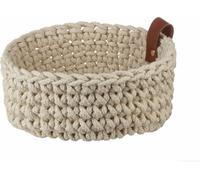 ASA Selection Baskets Panier au Crochet S écru Corbeille à Pain Corbeille décorative Coton Ø 17 cm