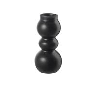 ASA Selection como Vase Black Iron, Blumenvase, Tischvase, Dekovase, Steingut, Schwarz Matt, H 19 cm, 83093174