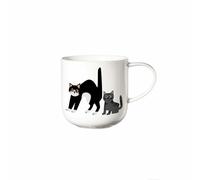 ASA Selection coppa cats & dogs Henkelbecher Surprised Cats, Kaffeetasse, Becher, Kaffee Tasse, Tee, Fine Bone China, Weiß, 400 ml, 19443014