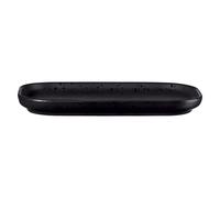 ASA Selection coppa Snackteller, Snack Teller, Häppchenteller, Antipasti, Porzellan, 15 x 4.4 cm, Kuro / Schwarz, 19111190