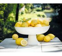 ASA Selection grande Coupe sur pied Coupe à dessert Coupe décorative Faïence blanche Ø14cm