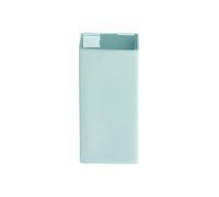 ASA Selection Cube Blue Vase, Blumenvase, Blumentopf, Tischvase, Keramikvase, Keramik, Aqua, 12 cm, 46024108