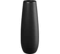 ASA Selection ease Vase Black Iron, Blumenvase, Tischvase, Dekovase, Steingut, Schwarz Matt, H 25 cm, 91031174