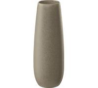 ASA Selection ease Vase stone, Blumenvase, Dekovase, Steingut, Braun, H 25 cm, 91031171