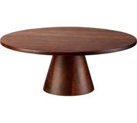ASA Selection food stands Platte auf Fuß, Tortenplatte, Servierplatte, Tortenständer, Käseplatte, Akazienholz, Ø 21 cm, 53861970