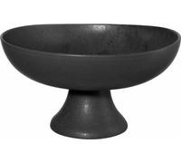 ASA Selection Grande Obstschale auf Fuß, Schale, Dekoschale, Schüssel, Steingut, Black Iron, Ø 33 cm, 4789174