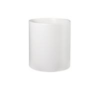 ASA Selection haruko Übertopf, Blumentopf, Pfanzentopf, Pflanzkübel, Blumenkübel, Steingut, Weiß Matt, H 15 cm, 64053091