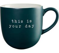 ASA Selection Hey! Henkelbecher, Tasse, Kaffeebecher, Teetasse, New Bone China, This is your day, 350 ml, 17075277