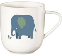 ASA Selection kids Mug à anse, Emma Elephant D. 8 cm, H. 8,5 cm, 0,25 l. Motif brillant Fine Bone China 38090314