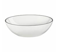 ASA Selection Ligne Noire Schale, Schwarze Linie, Fine Bone China, Warmes Weiß, Ø 15.5 cm, 1908113