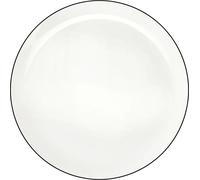 ASA Selection Ligne Noire Teller Flach, Geschirr, Porzellanteller, Knochenporzellan, Fine Bone China, Weiß, Ø 31.5 cm, 1917113