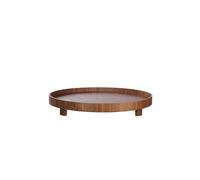 ASA SELECTION Plateau sur pied rond 40cm NOYER marron marron