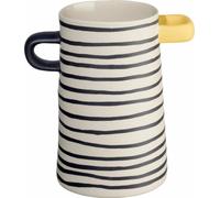 ASA Selection Rayu Vase, Tischvase, Dekovase, Blumenvase, Steinzeug, Fein Gestreift, H 17 cm, 84812130