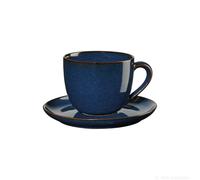 ASA Selection saisons Cappuccinotasse mit Unterer Midnight Blue, Kaffeetasse, Cappuccino Tasse, Kaffee, Steinzeug, Blau, 230 ml, 27130119