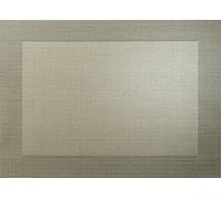 ASA Selection Set de table en PVC avec bord tissé bronze métallique