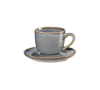 ASA SELECTION Tasse à expresso avec soucoupe 0,09l Saisons Denim bleu clair