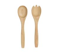 ASA Selection wood Salatbesteck 2-teilig, Salatgreifer, Besteckset, Gummibaumholz, Natur, 30 cm, 53930970