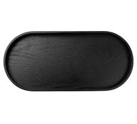 ASA Tablett oval, schwarz wood