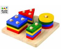 Asa Toys - Pt2403 - Jouet En Bois - Jeu D'éveil - Empilages Géométriques