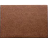 ASA Vegan Leather Set de Table en polyuréthane Caramel 46 x 33 cm
