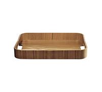 ASA Wood 53698970 Plateau rectangulaire avec Bord en Bois de Saule de Couleur Naturelle 35 x 27 x 4,5 cm