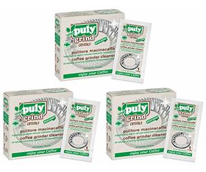 Asachimici Puly Grind Cristaux Nettoyant breveté pour moulin à café - 30 doses, 15 g chacune