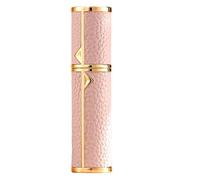 ASADAYS Atomiseur de parfum magnétique de luxe en cuir 8 ml rechargeable avec recharge en 5 secondes et rétention du parfum de 3 à 5 jours ultra portable pour sacs à main (JT-Pink-8 ml)