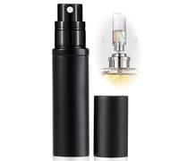 ASADAYS Atomiseur de parfum rechargeable - Flacon pulvérisateur portable de voyage de 10 ml, anti-fuite, mini taille, atomiseur de parfum, distributeur de Cologne pour homme et femme (CA 10 ml, noir