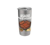 Asado Pride of Argentines BBQ Master Gobelet isotherme en acier inoxydable double paroi