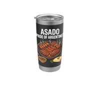Asado Pride of Argentines BBQ Master Gobelet isotherme en acier inoxydable double paroi