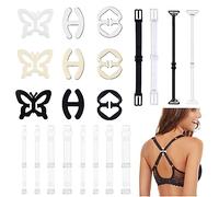 Asaisimg Lot de 21 bretelles de soutien-gorge invisibles transparentes, antidérapantes, réglables, douces et transparentes pour soutien-gorge sans bretelles pour femme, bretelles de lingerie