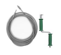 Asaiy Furet Deboucheur avec Manivelle, Déboucheur Professionnel pour Évier de Cuisine, Égout, Salle de Bain, Toilettes (5m x 10mm)
