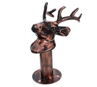 ASAKKURA 1 Set Crochet Mural Décoratif Tête de Cerf en Fer et Abs, Crochet Vintage Robuste pour Suspendre Serviettes et Chapeaux Salon ou Entrée