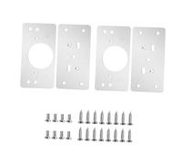 ASAKKURA 10 pièces Kit Réparation Charnière Inox Plaques Renfort Épaisses et Durables Support Mending Plates pour Charnières Placards Installation Facile et Résistante Corrosion