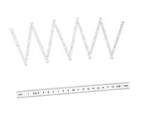 ASAKKURA 2 pièces Règle Pliante Mètres Plastique Robuste Mesure Précise avec Pliage pour Charpentiers Ingénieurs et Bricolage Professionnel