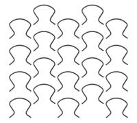 ASAKKURA 20 Pcs Clips de Manivelle de Fenêtre Universels en Métal avec Poignées Renforcées pour Régulateur de Fenêtre de Porte de Voiture, Accessoire Pratique pour Voiture