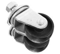 ASAKKURA 2pcs Roulettes Pivotantes en Métal pour Cric Hydraulique de Sol, Diamètre de Filetage 16mm, Accessoires Faciles à Installer Retirer pour Garage