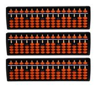 ASAKKURA 3 Pièces Calculatrice Abacus Colonnes pour Éducation Mathématique Garçon Fille et Adultes Outil Apprentissage du Calcul avec Boulier pour Développement Cognitif