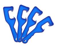 ASAKKURA 4 Clés Ouvre-couvercles Universels pour Seaux en Plastique, Plastique Robuste Bleu, Outil Manuel Antidérapant pour Ouvrir Seaux de Peinture et Pots, Usage Garage et Atelier