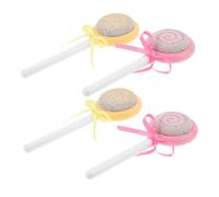 ASAKKURA 4 Pièces Lollipop Pumice Stone Double Sided Foot File Remover For Feet Hands Exfoliating Dead Skin Scrubber Portable Ergonomic Design