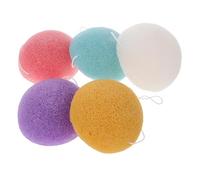 ASAKKURA 5pièces Éponge De Nettoyage Visage De Éponges Exfoliantes Pour Nettoyage Profondeur Gommage Doux Peau Outils De Soin Du Visage Pratiques Et Mignons