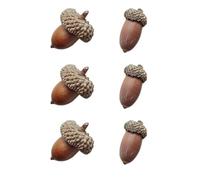 ASAKKURA 6pcs Glands Naturels Séchés pour Décoration Cuisine, Surface Lisse sans Odeur, pour Table et Photographie D'intérieur