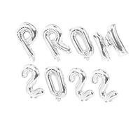 ASAKKURA 8 Pièces Ballons Décoration Graduation Aluminium Kit Ornement Fête Argenté et Résistants pour Décor Anniversaire et Photo