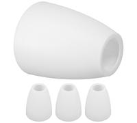 ASAKKURA Abat-jour Plat en Plastique Blanc, 40 Mm de Diamètre Central, Lot de 4 Pièces pour Lampe de Table Led, Abat-jour Simple et Remplaçable, pour Lampe de Chevet, Salon et Camping