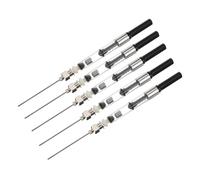 ASAKKURA Absorbeur d'encre pour stylo étudiant, 1 ensemble 5 pcs, acier inoxydable et plastique, noir, aide au remplissage, pour stylos plume standard européens, atelier de stylo et usage