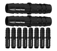 ASAKKURA Adaptateur à Embout Cannelé 12 Mm pour Raccord Durite Essence, 10 Pièces en Pp Noir Connexion Stable pour Installations de Systèmes D'eau