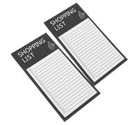 ASAKKURA Bloc-notes Magnétique pour Liste de Courses avec Aimant, 2pcs en Papier Réutilisable, Design Unique et Portable pour Organisation du Réfrigérateur