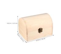 ASAKKURA Boîte en Bois Soi-même 16x12,2x11,5 Cm, Coffret Voûté Multifonctionnel sans Serrure, pour Rangement Diy, Décoration et Loisirs Créatifs, Matériau Bois Naturel Robuste