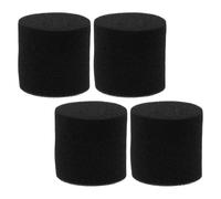 ASAKKURA Bouchon de Port Réflexe en Éponge Noire 4pcs pour Subwoofer et Caisson d'air, du Bourdonnement et Optimisation des Basses pour Enceintes à Domicile
